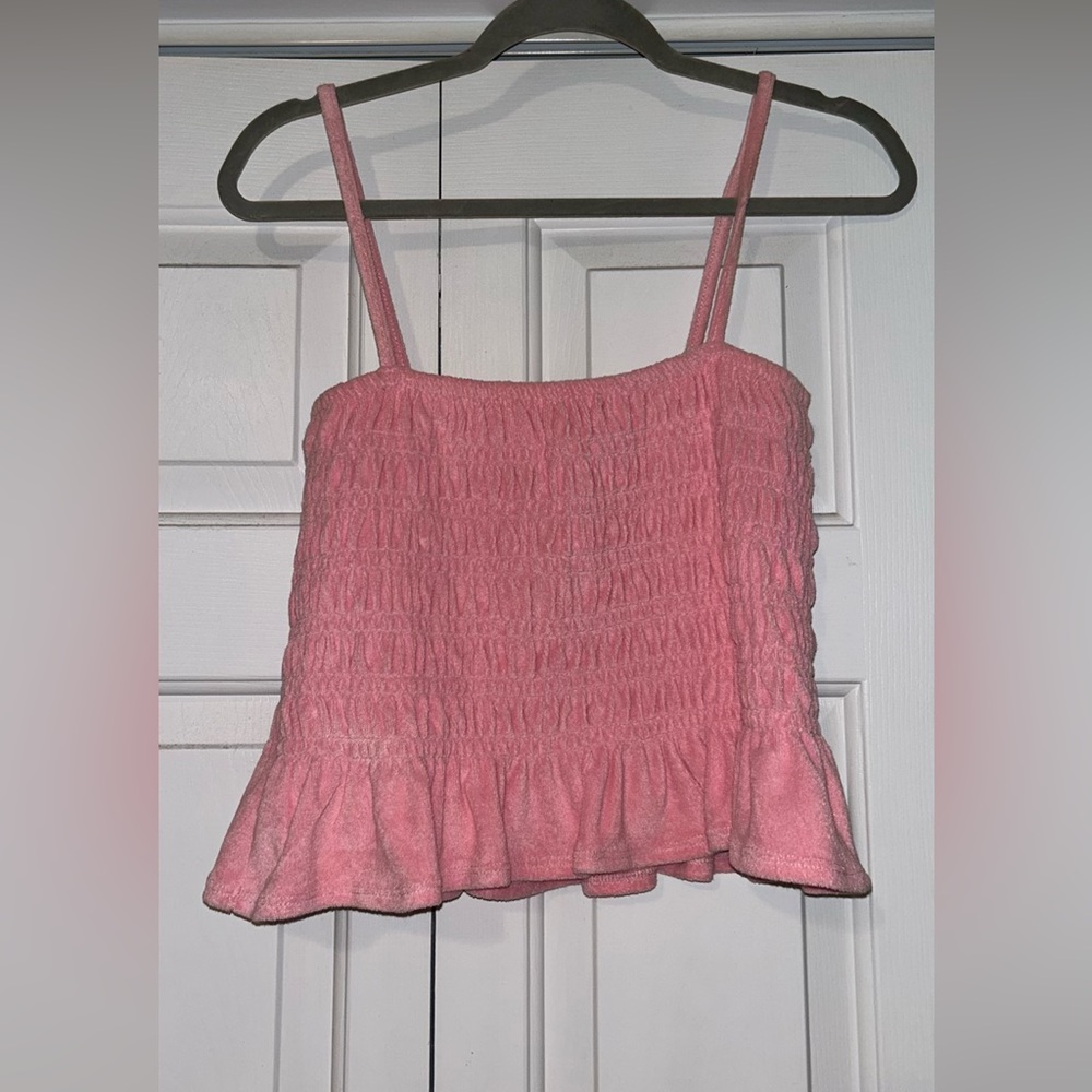 H&M terry cloth ruffled tank